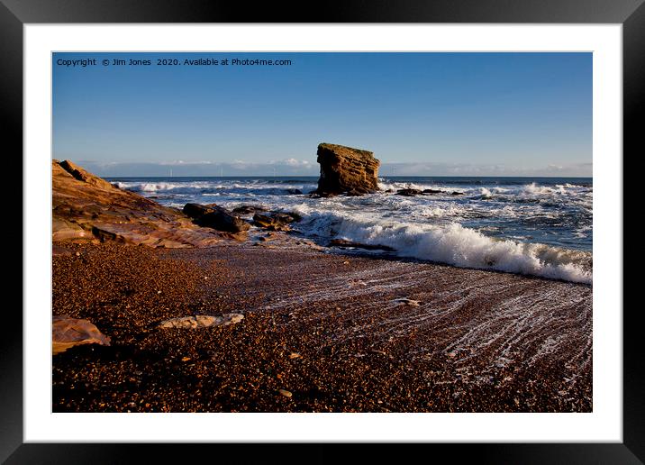 Rough Sea next to Charlie's Garden Framed Mounted Print by Jim Jones
