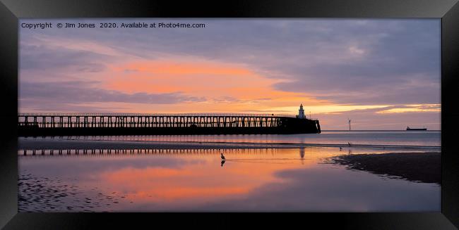 December Sunrise Panorama Framed Print by Jim Jones