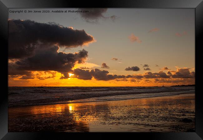 October sunrise in Northumberland Framed Print by Jim Jones