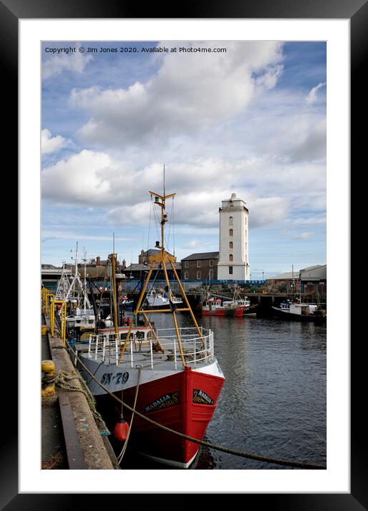 North Shields Fish Quay Framed Mounted Print by Jim Jones