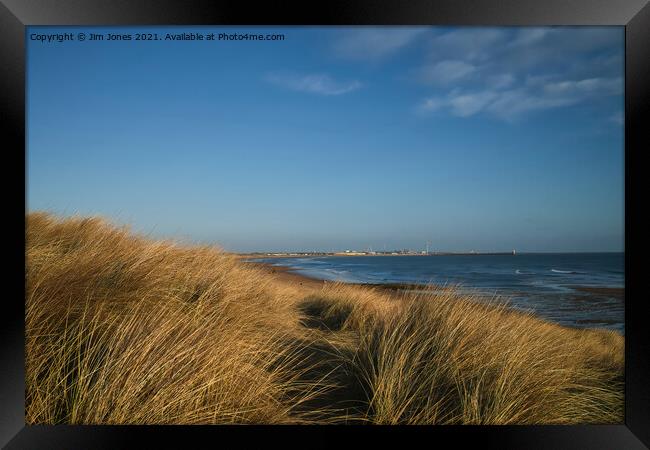 From the Seaton Sluice Sand Dunes Framed Print by Jim Jones