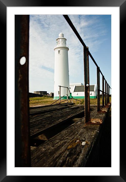 Lighthouse at Milford on Sea Framed Mounted Print by Ian Jones
