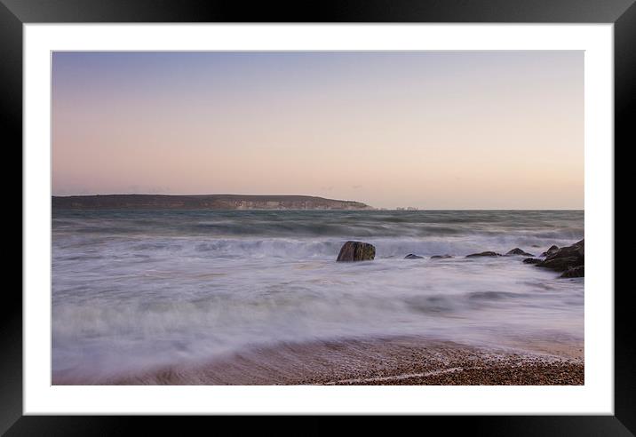 Sunset at the Isle of Wight Framed Mounted Print by Ian Jones