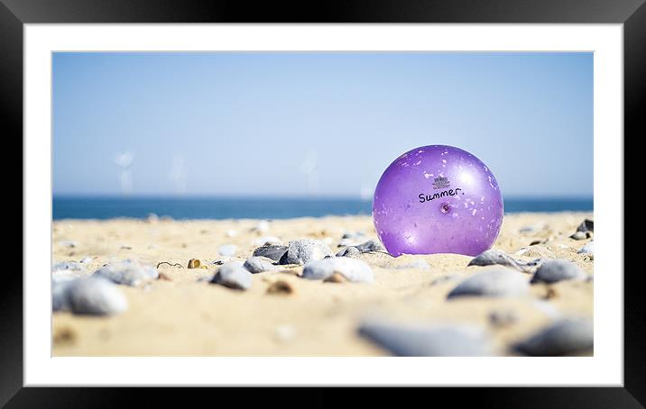 Summer On The Beach Framed Mounted Print by Daniel Sweeney