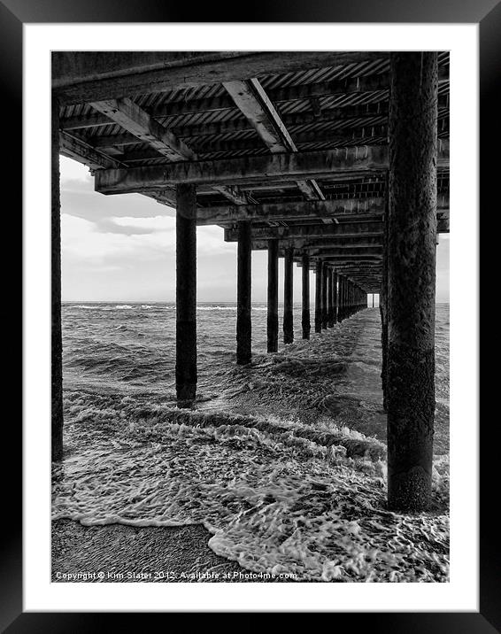 Under the Pier Framed Mounted Print by Kim Slater