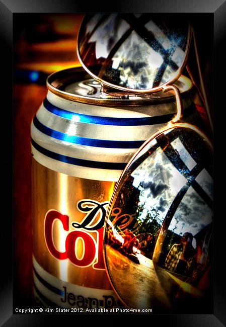 Designer Cola! Framed Print by Kim Slater