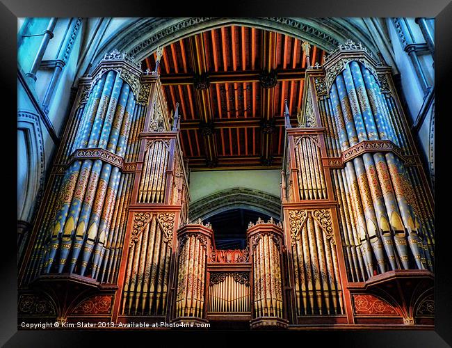 Rochester Cathedral Organ Framed Print by Kim Slater