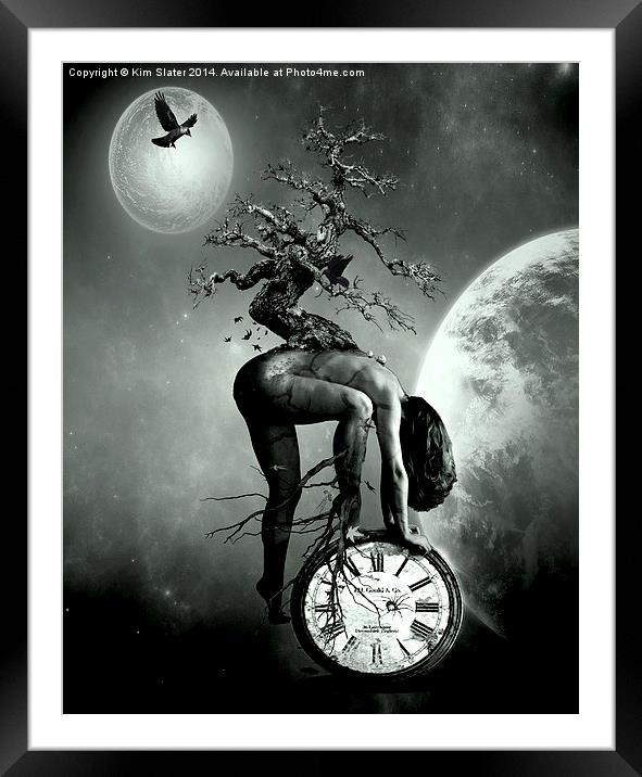  Time and Space Framed Mounted Print by Kim Slater