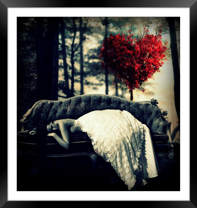 Sleeping Heart Framed Mounted Print by Kim Slater