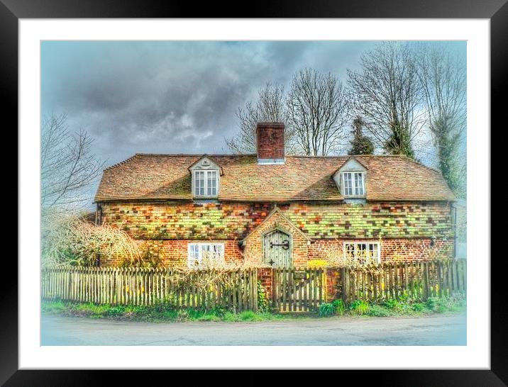  Apple Tree Cottage Framed Mounted Print by Kim Slater