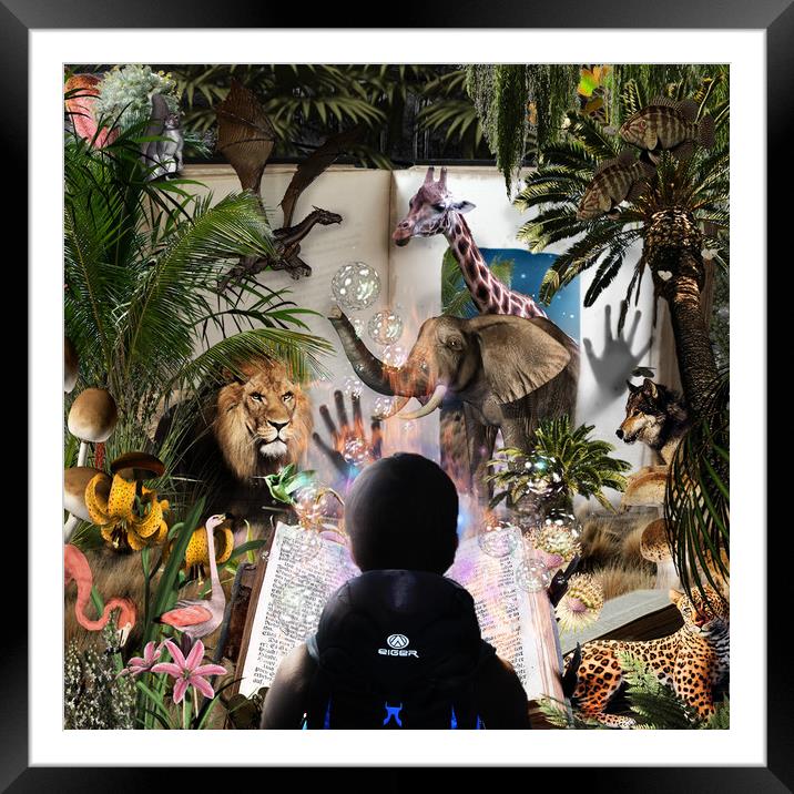 Jungle Book Framed Mounted Print by Kim Slater