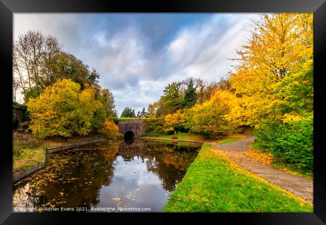 Chirk Canal Tunnel Wales Framed Print by Adrian Evans