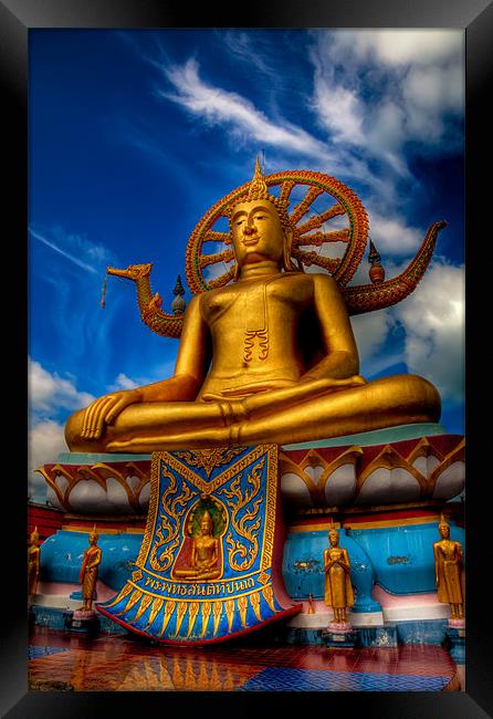 Golden Buddha Framed Print by Adrian Evans