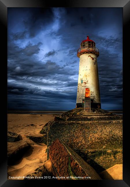 Talacre Lighthouse Wales Framed Print by Adrian Evans