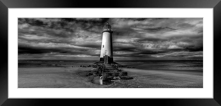 Lighthouse at Talacre Framed Mounted Print by Adrian Evans
