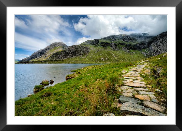 Cwm Idwal National Nature Reserve Framed Mounted Print by Adrian Evans