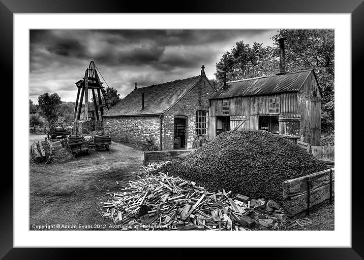 The Old Mine Framed Mounted Print by Adrian Evans