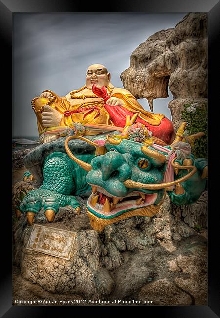 Green Dragon Temple Framed Print by Adrian Evans