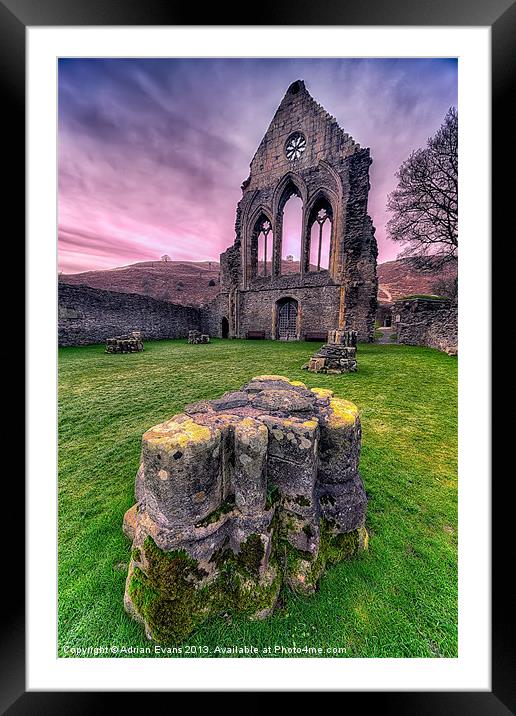 Old Abbey Framed Mounted Print by Adrian Evans