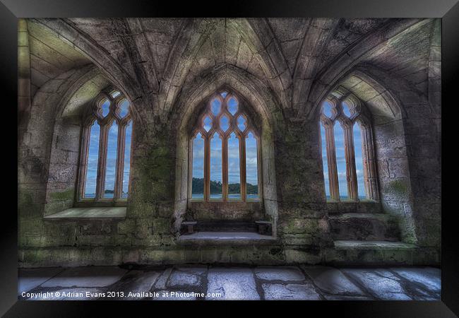 Abbey View Framed Print by Adrian Evans