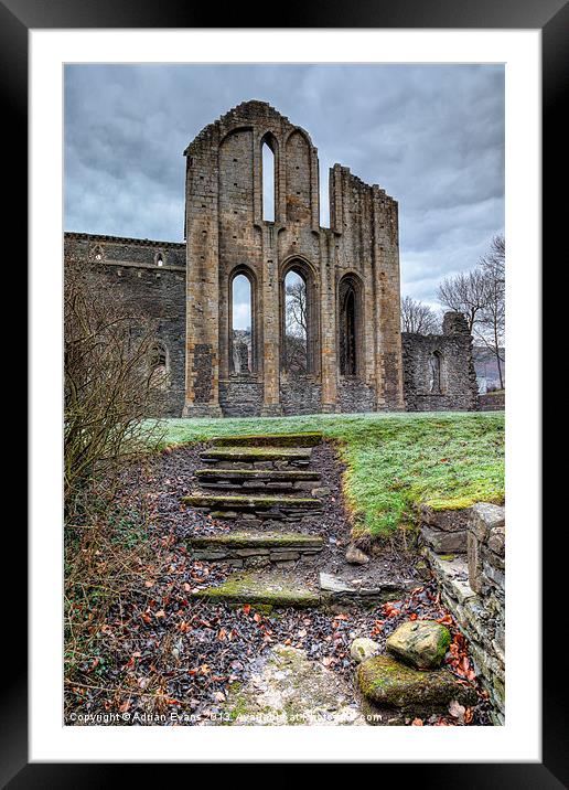 Abbey Steps Framed Mounted Print by Adrian Evans