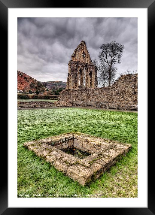 Abbey Well Framed Mounted Print by Adrian Evans
