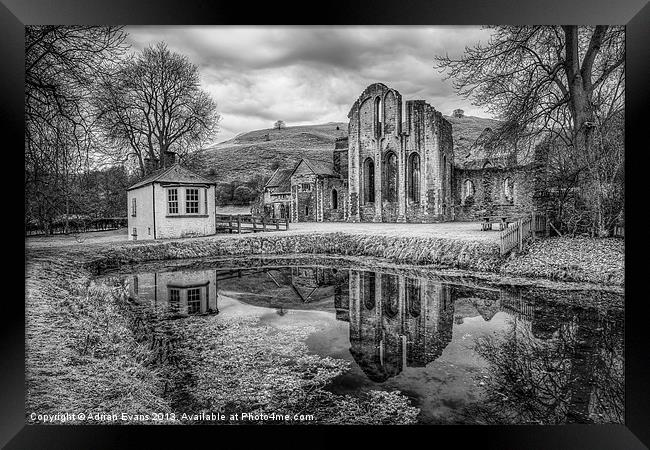 Abbey Reflections Framed Print by Adrian Evans