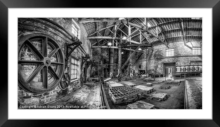 Welsh Foundry Framed Mounted Print by Adrian Evans