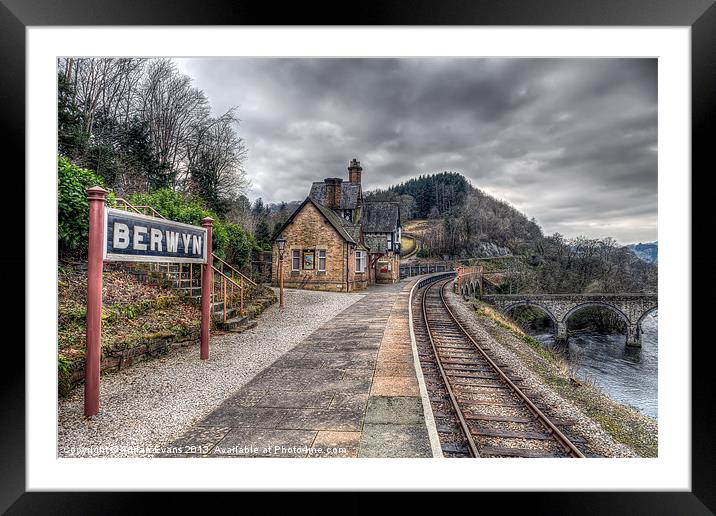 Berwyn Railway Station Framed Mounted Print by Adrian Evans
