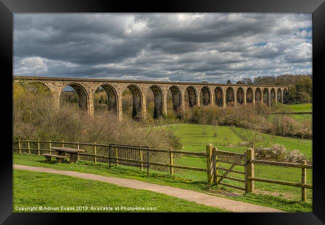 Cefn Viaduct Framed Print by Adrian Evans