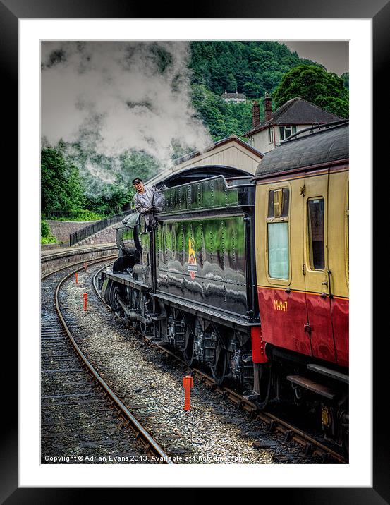 3082 Steam Loco Framed Mounted Print by Adrian Evans