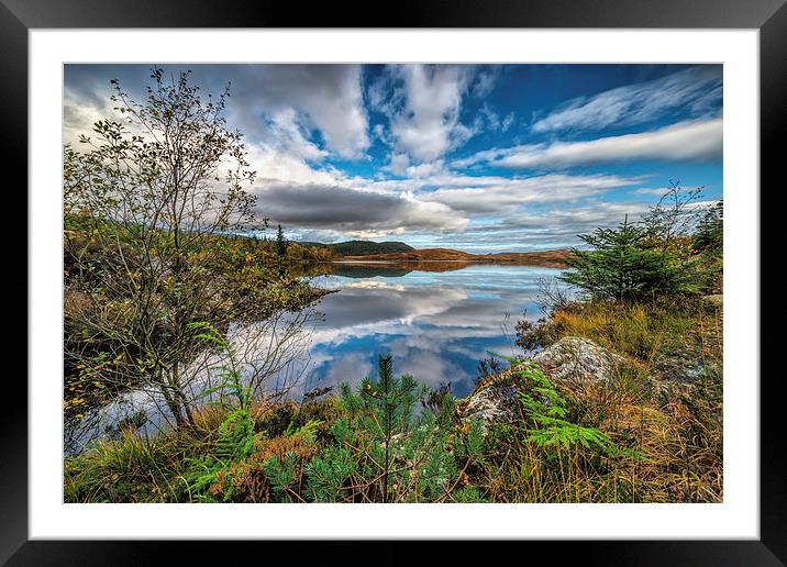 Bodgynydd Lake Snowdonia Framed Mounted Print by Adrian Evans