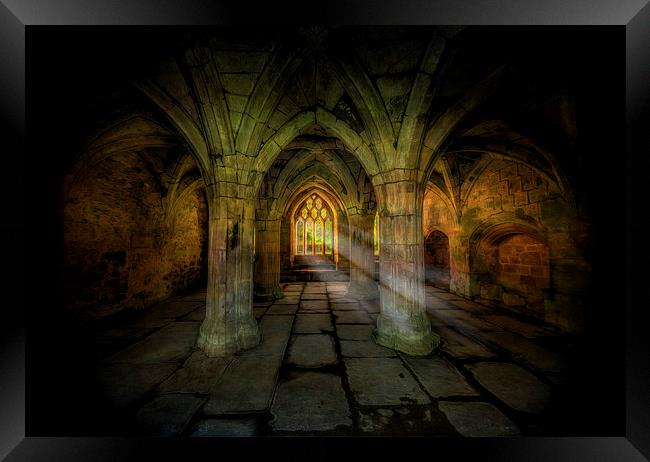 Abbey Sunlight Framed Print by Adrian Evans