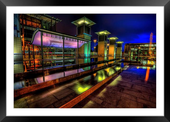 City Lights Framed Mounted Print by Adrian Evans