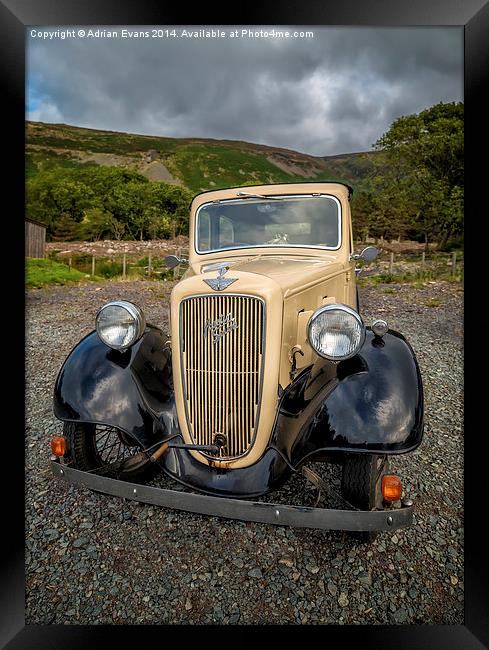 Austin Seven Framed Print by Adrian Evans