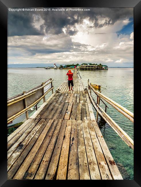 The Long Walk Framed Print by Adrian Evans