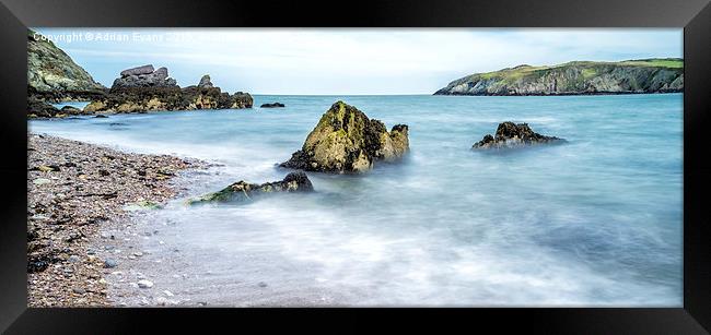 Cemaes Bay Anglesey Wales Framed Print by Adrian Evans