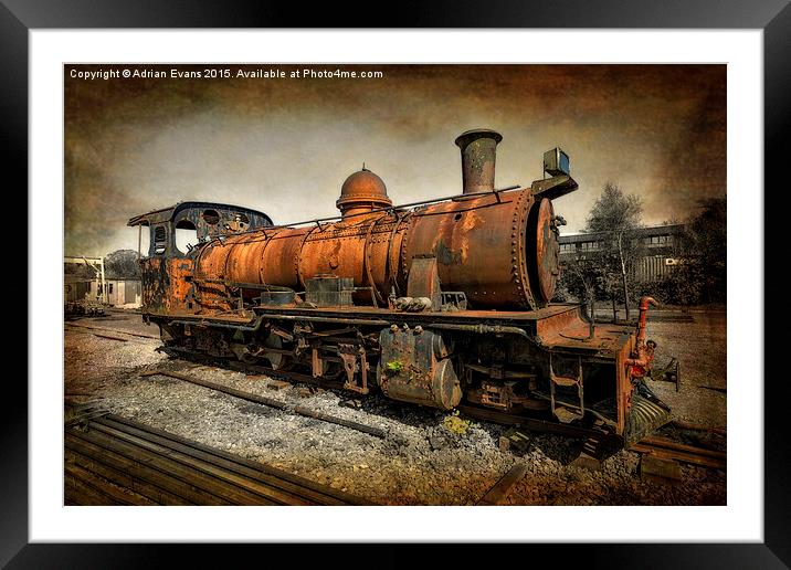 End of the Line Framed Mounted Print by Adrian Evans