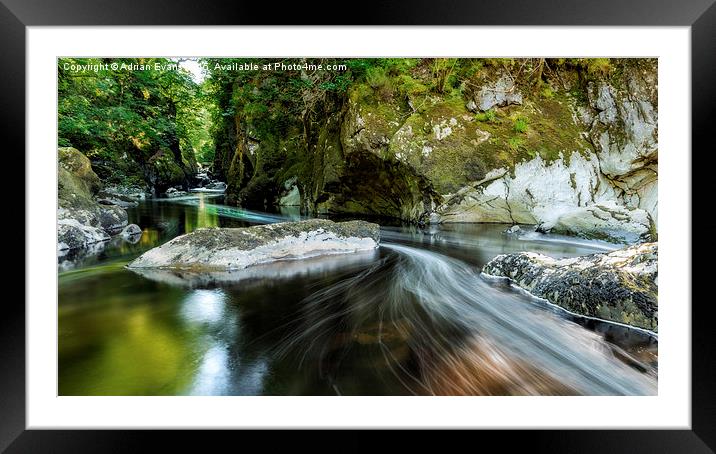 Fairy Glen Gorge Framed Mounted Print by Adrian Evans