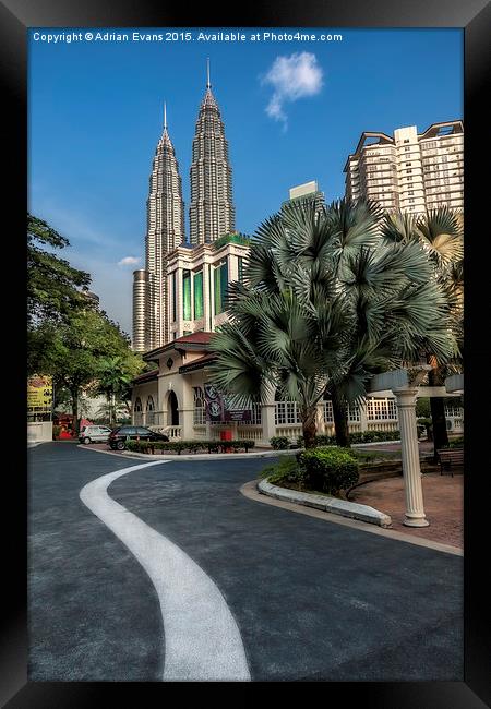 Petronas Towers Framed Print by Adrian Evans