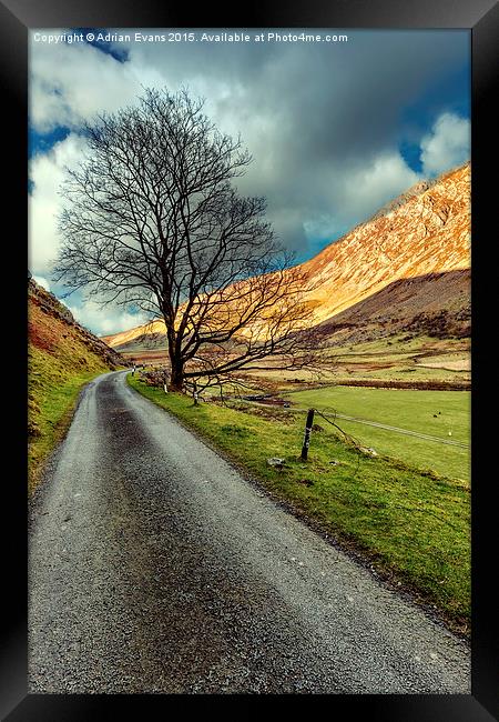 Long Road Home Framed Print by Adrian Evans
