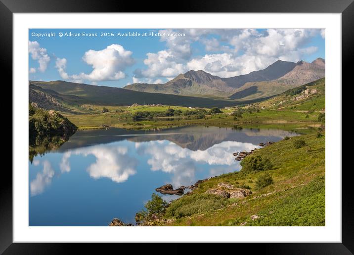 The Snowdon Horseshoe Framed Mounted Print by Adrian Evans