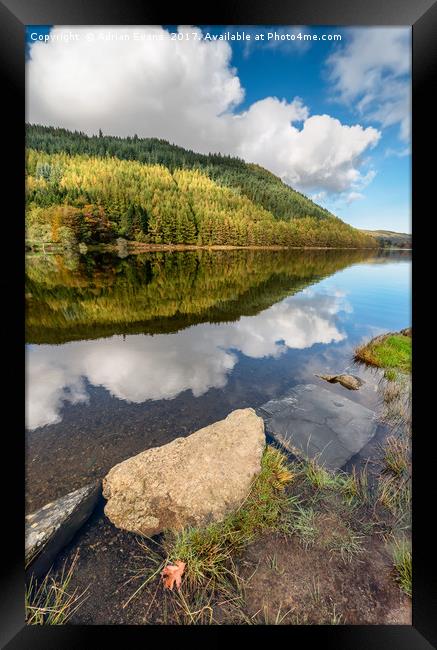 Geirionydd Lake Wales Framed Print by Adrian Evans