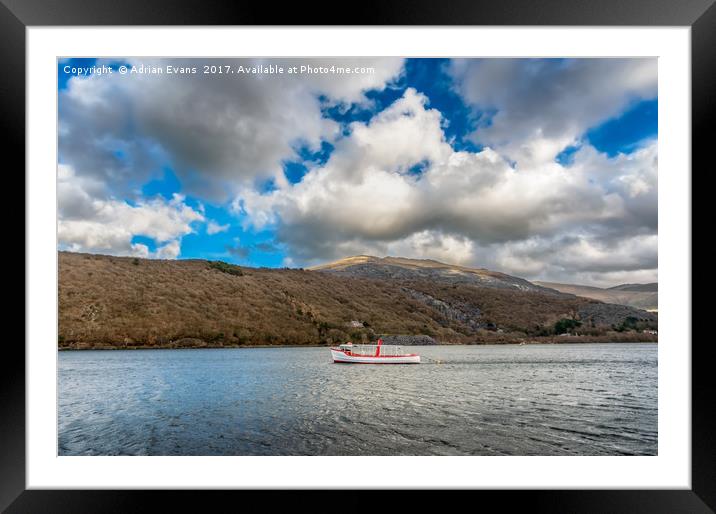 The Snowdon Star Boat  Framed Mounted Print by Adrian Evans