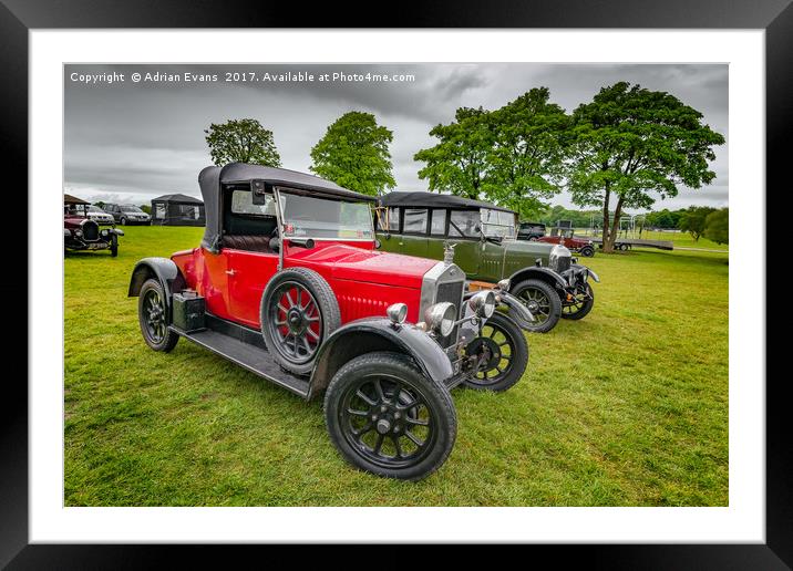 Wolseley Classic Car Framed Mounted Print by Adrian Evans
