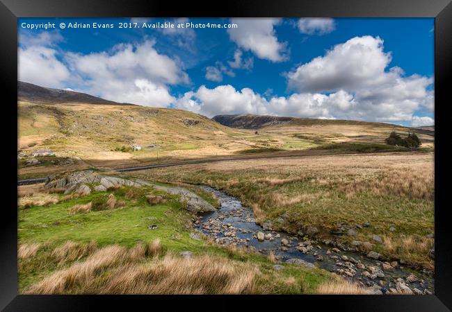 Beautiful Welsh Landscape Framed Print by Adrian Evans