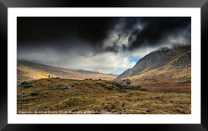 The Landscape Photographer Framed Mounted Print by Adrian Evans