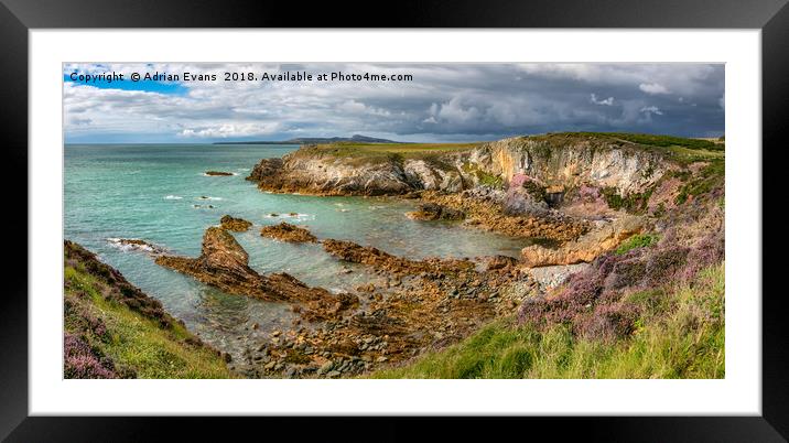 Rhoscolyn Bay Anglesey Framed Mounted Print by Adrian Evans