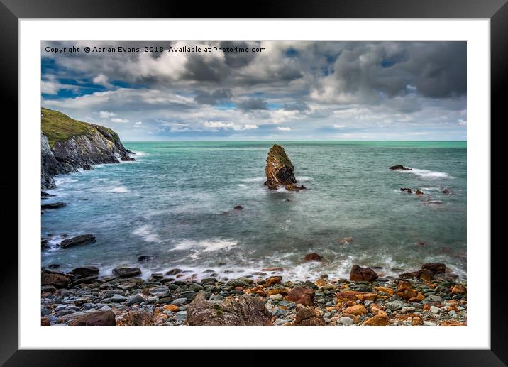 Rhoscolyn Coastline Anglesey Framed Mounted Print by Adrian Evans