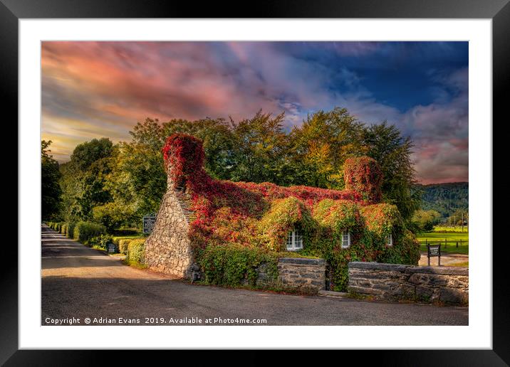 Welsh Tea Room LLanrwst Framed Mounted Print by Adrian Evans